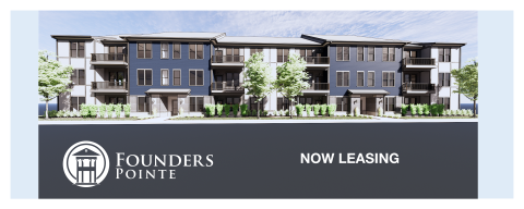 Founders Pointe Apartment Building Rendering