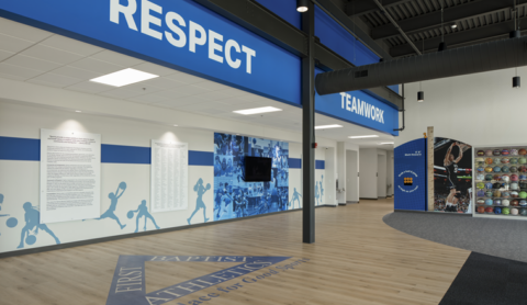 Denny Barrett Fieldhouse Vestibule