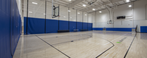 Denny Barrett Fieldhouse SIngle Court Set Up